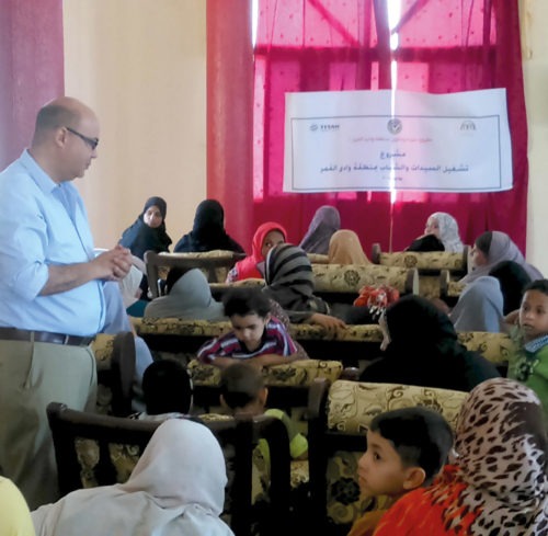 TITAN Egypt social impact assessment study in Alexandria: photograph of participats