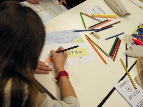 "Safety First” workshop, TITAN Serbia: picture of a young girl drawing