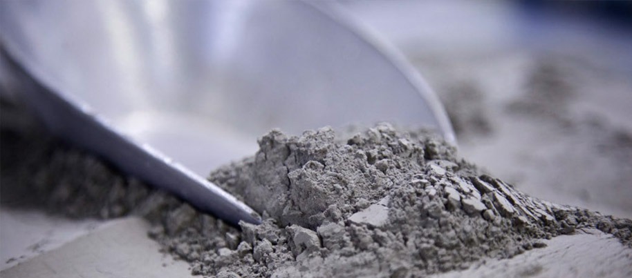 A scoop of cement A scoop of cement