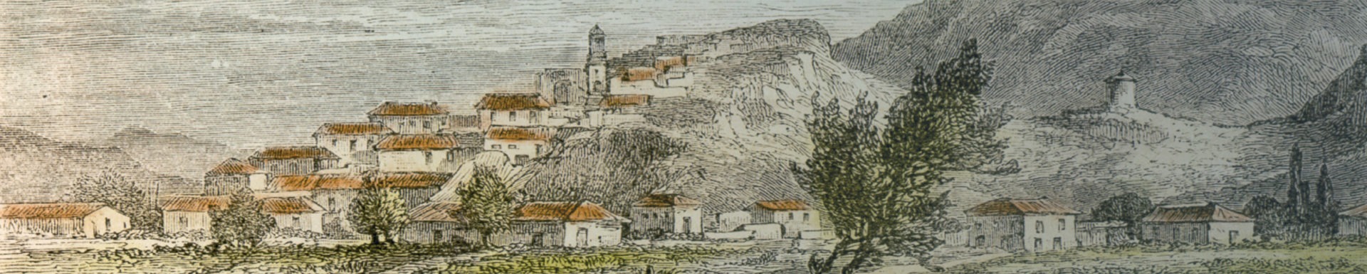 canvas showing Elefsina in the beginning of the century