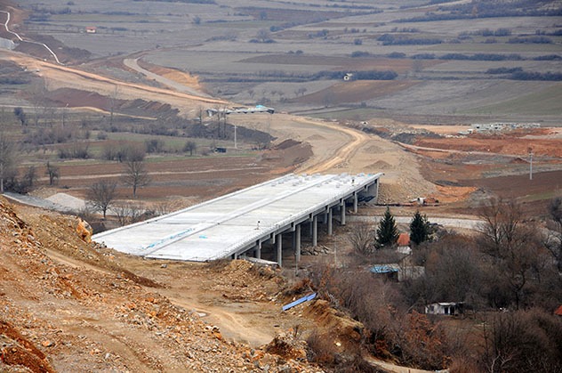 Projects made with TITAN materials: work in progress at Bar-Boljare Highway, Montenegro
