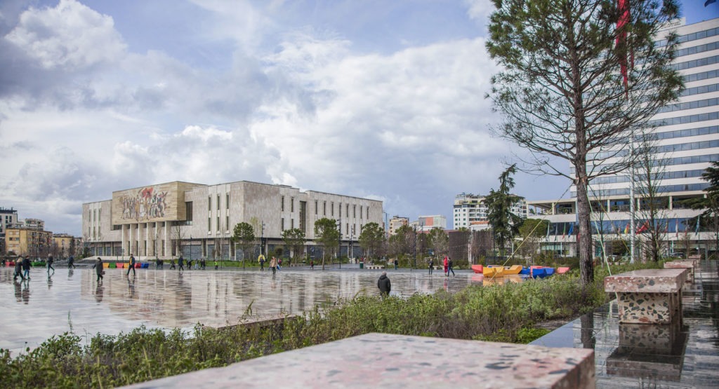 Projects made with TITAN materials: Skanderbeg Square in Tirana, Albania