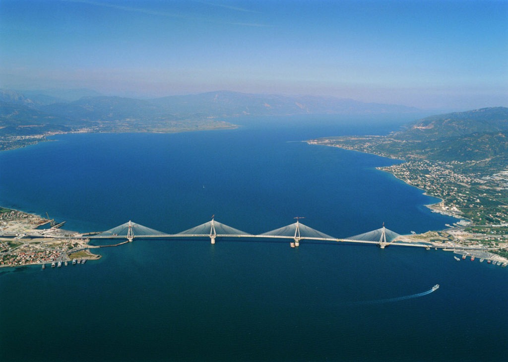 Projects made with TITAN materials: Rion-Antirion Bridge, Greece