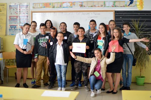 Photograph of schoolchildren in a classroom that paricipated at TITAN Bulgaria’s “Teach for all” project to support education in Bulgaria.
