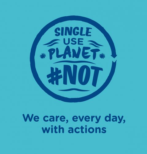 Poster for reducing single use plastics in Greece, TITAN case study